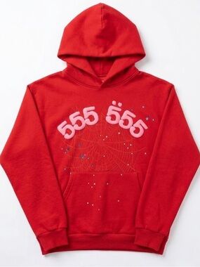 1:1 red sp5der hoodie
